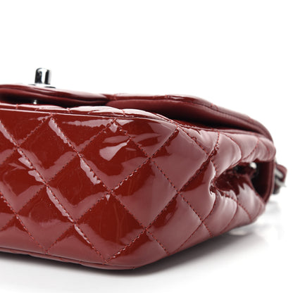 Chanel Patent Quilted Mini Square Flap Red 7 of 13