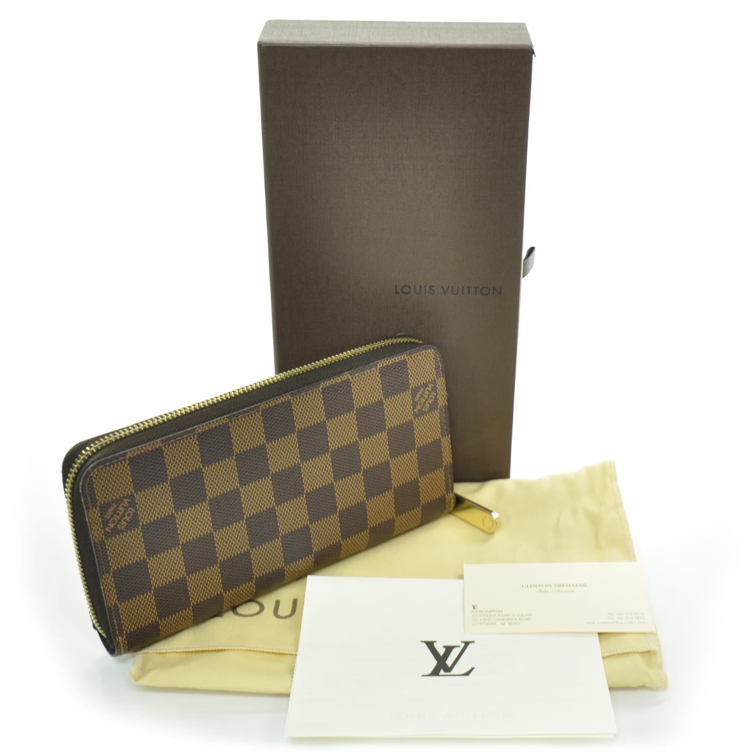 Louis Vuitton Damier Ebene Zippy Wallet 4 of 7