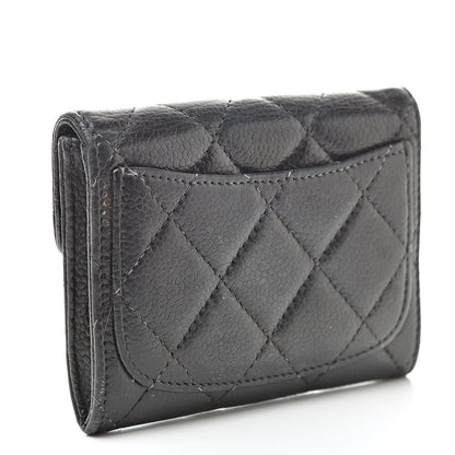 Chanel Caviar Quilted Flap Card Holder Black 3 of 15