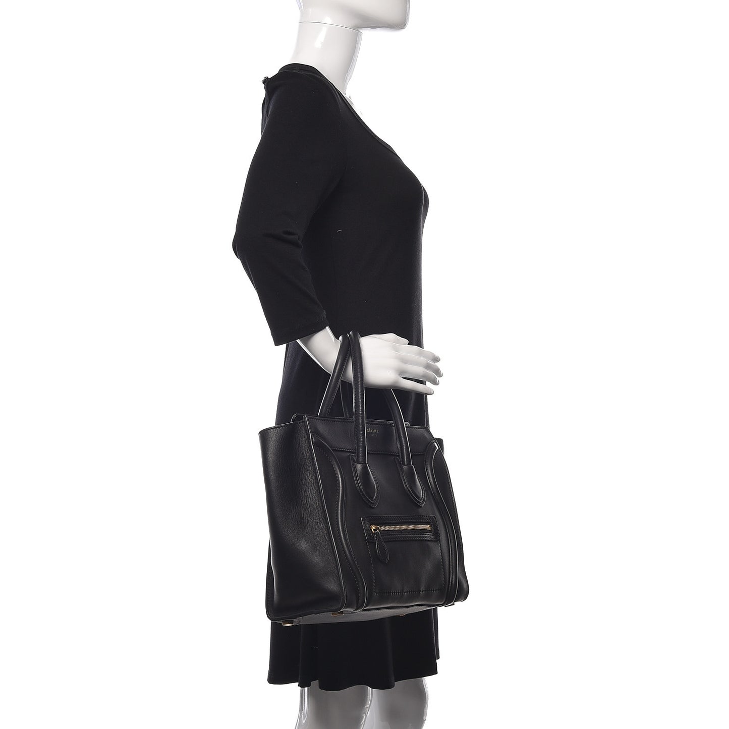 Smooth Calfskin Micro Luggage Black