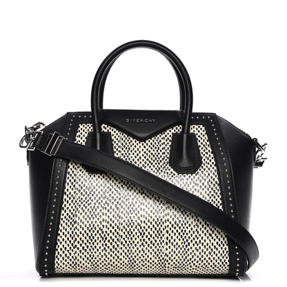 Givenchy Elaphe Calfskin Small Studded Antigona Black 1 of 10