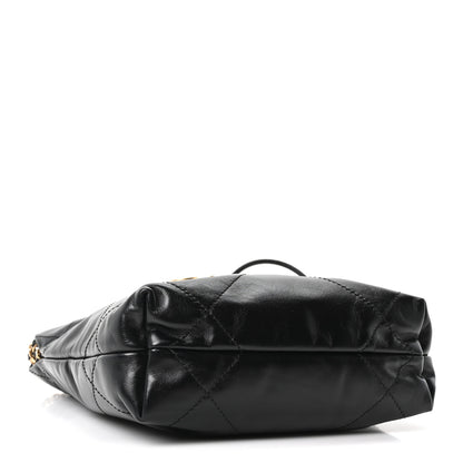 Chanel Shiny Calfskin Quilted Mini Chanel 22 Black 4 of 11