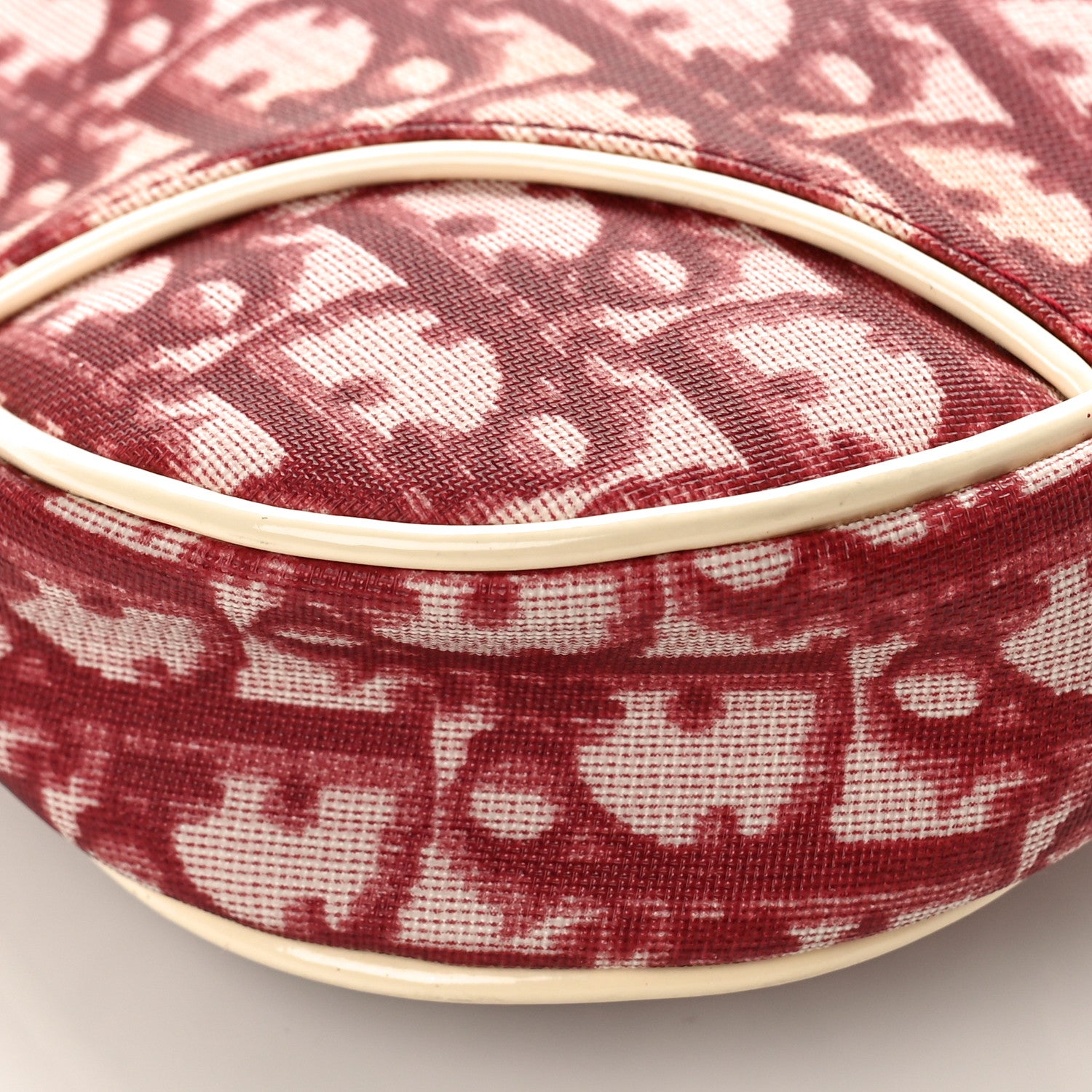 Christian Dior Monogram Mini Saddle Pochette Red 9 of 10