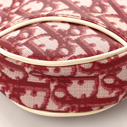 Christian Dior Monogram Mini Saddle Pochette Red 9 of 10