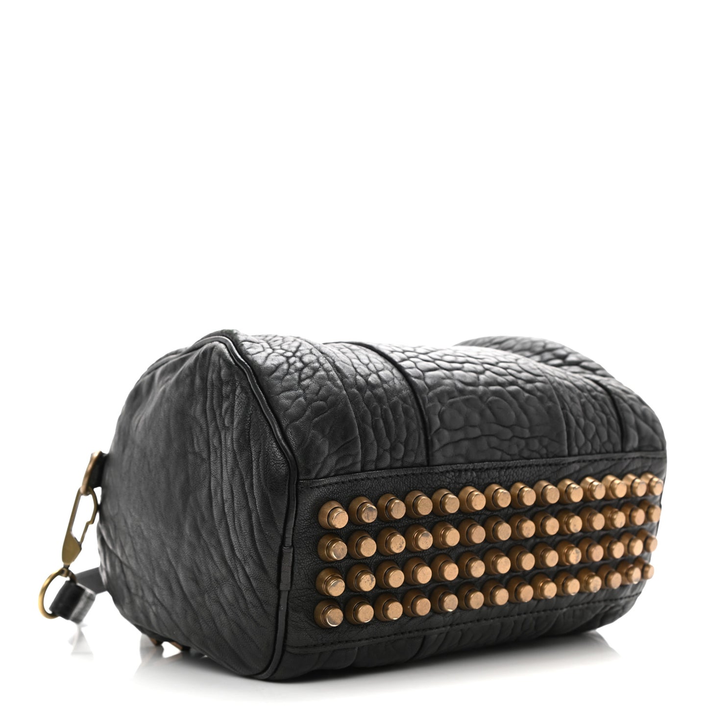 Pebbled Lambskin Rockie Black Rose Gold Hardware