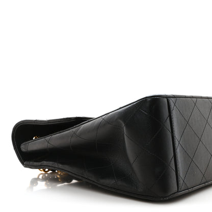 Chanel Lambskin Quilted XL Jumbo Single Flap Black 9 of 10