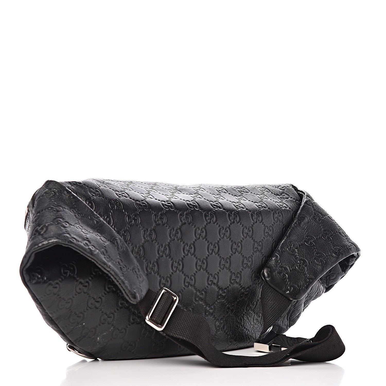 Gucci Guccissima Web Belt Bag Black 4 of 16