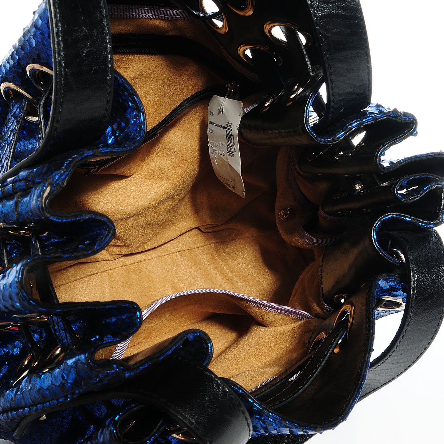 Metallic Python Ramona Blue