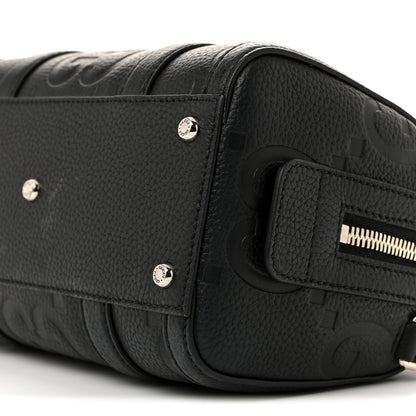 Gucci Piuma Calfskin Jumbo GG Embossed Mini Duffle Bag Black 10 of 10