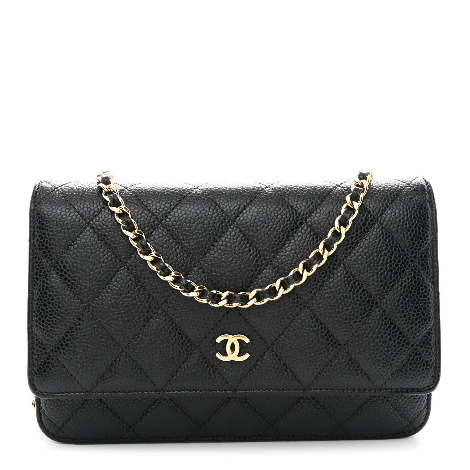 Chanel Caviar Quilted Wallet On Chain WOC Black 1 of 10