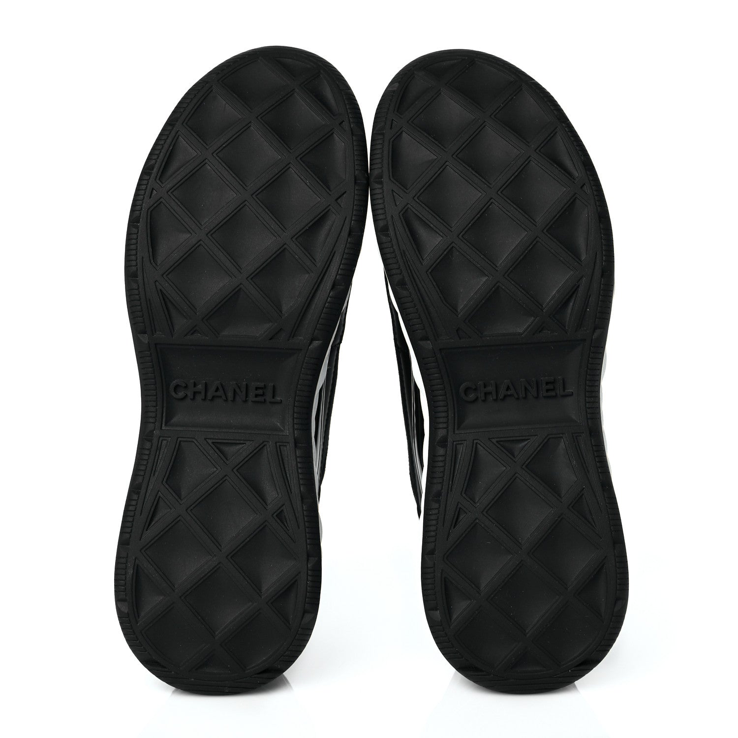 Chanel Velvet Calfskin Mixed Fibers CC Sneakers 39 Black 6 of 9