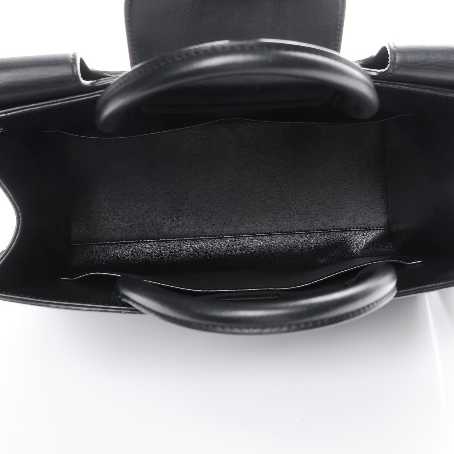 Grained Calfskin Medium Diorever Flap Black