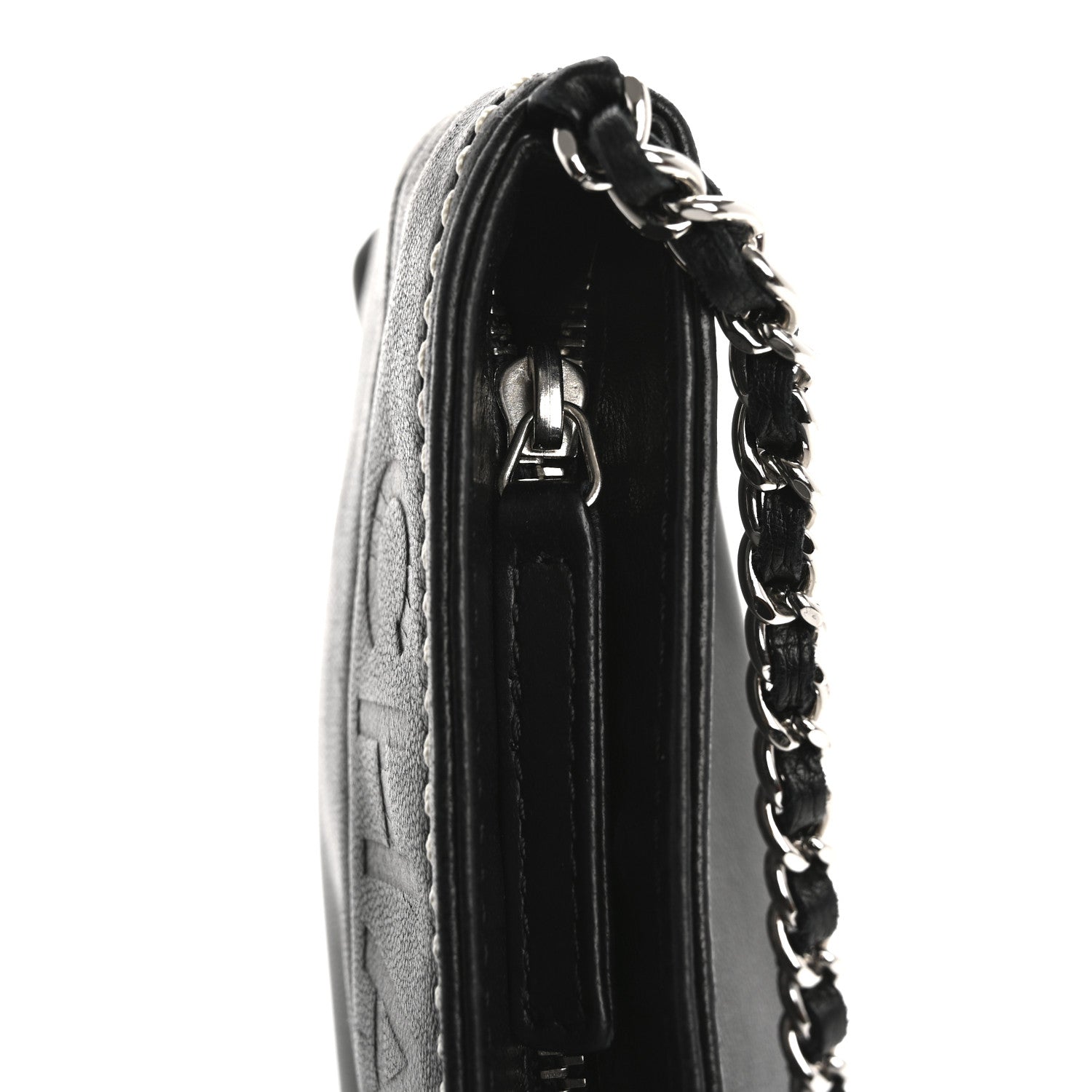 Chanel Lambskin Lax Pochette Black 11 of 12