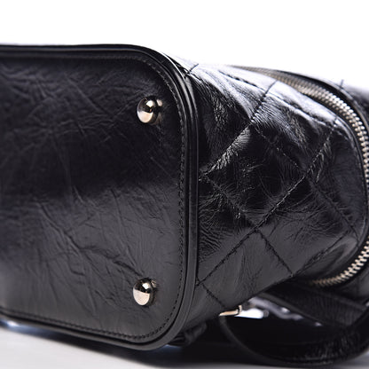 Chanel Crumpled Calfskin PVC Quilted Backpack Black 10 of 11