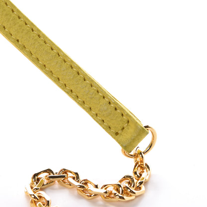MCM Calfskin Chain Wallet Yellow 20 of 20