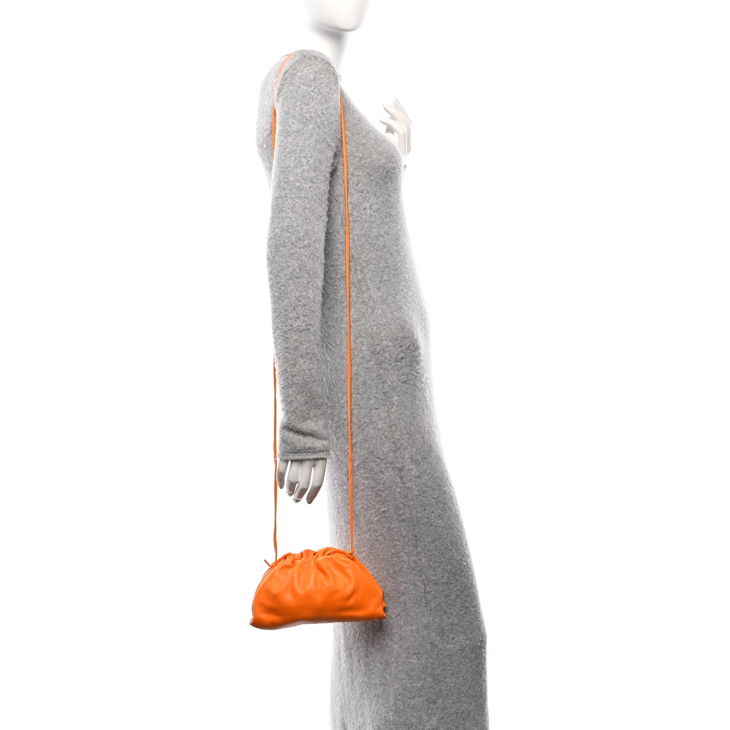 Butter Calfskin The Mini Pouch Tangerine