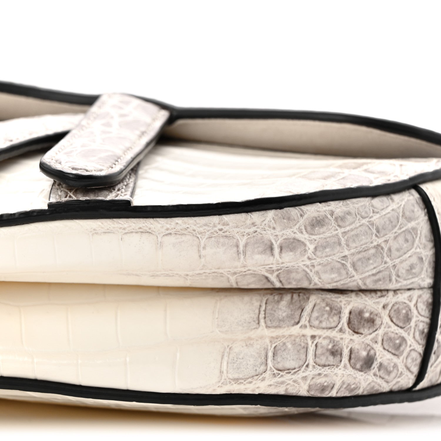 Christian Dior Niloticus Crocodile Himalaya Mini Saddle Bag Latte 10 of 10