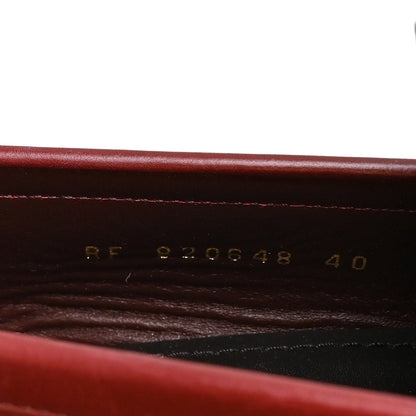 Saint Laurent Vitellino Lux Laurent 05 Mocassins 40 Vendome Red 10 of 11