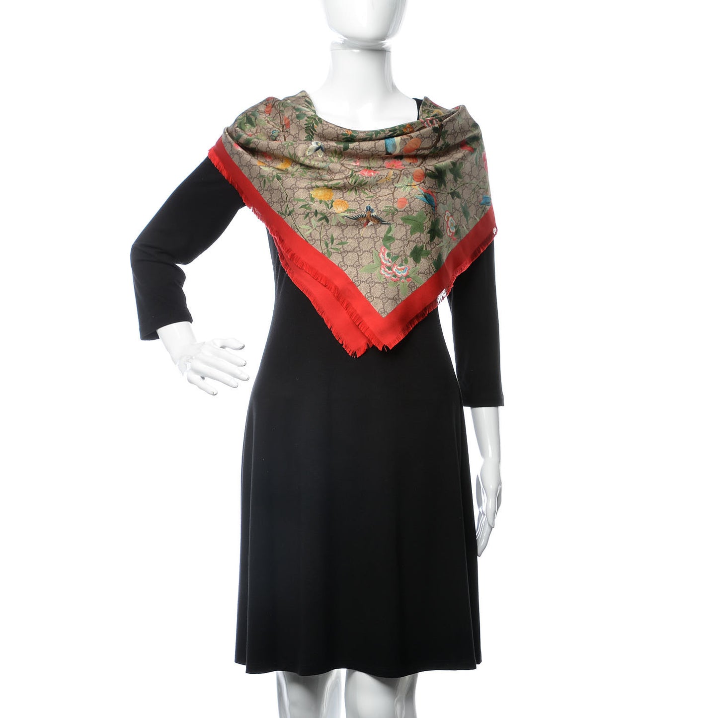 Silk Tian Square Scarf Multicolor
