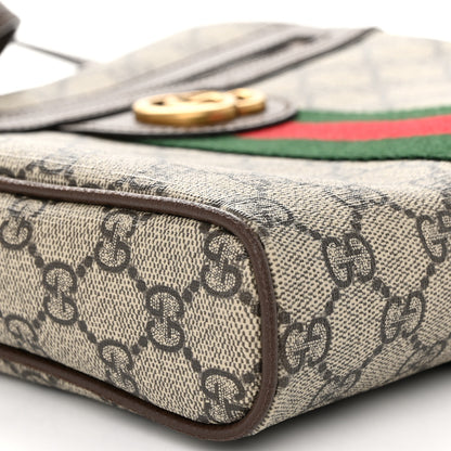 Gucci GG Supreme Monogram Web Small Ophidia Messenger Bag Brown 9 of 11