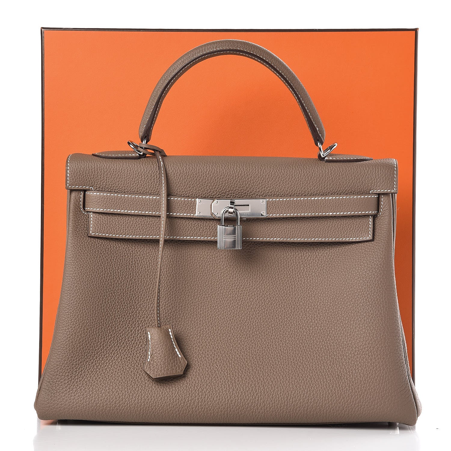 Hermes Togo Kelly Retourne 32 Etoupe 34 of 34