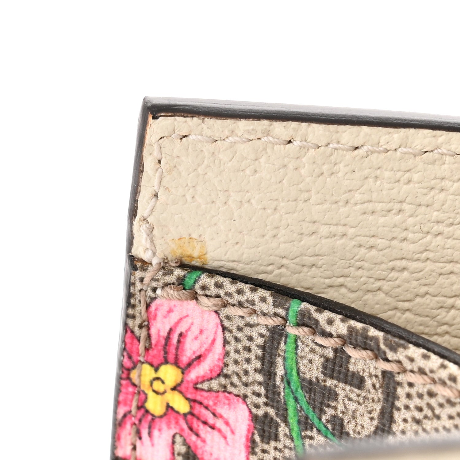 Gucci GG Supreme Monogram Flora Textured Calfskin Small Padlock Tote Beige Ebony Multicolor Mystic White 12 of 12