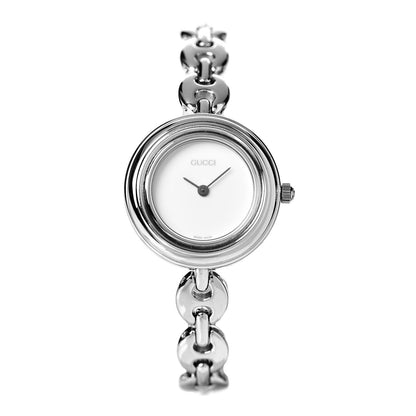 Gucci Stainless Steel 26mm Rice Link Interchangeable Bezel 1100L Quartz Watch 1 of 7