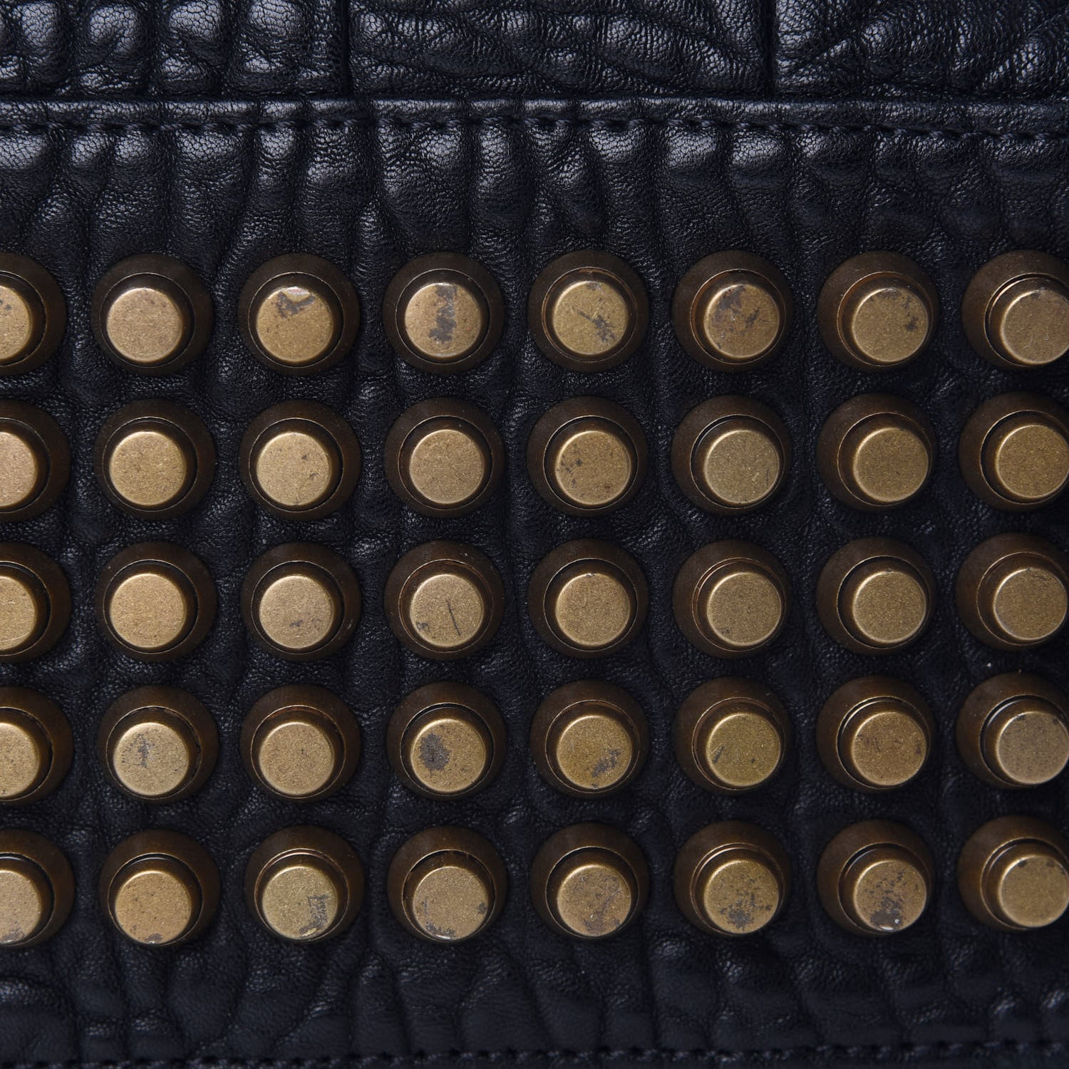Alexander Wang Pebbled Lambskin Rocco Black Antique Brass Hardware 9 of 9