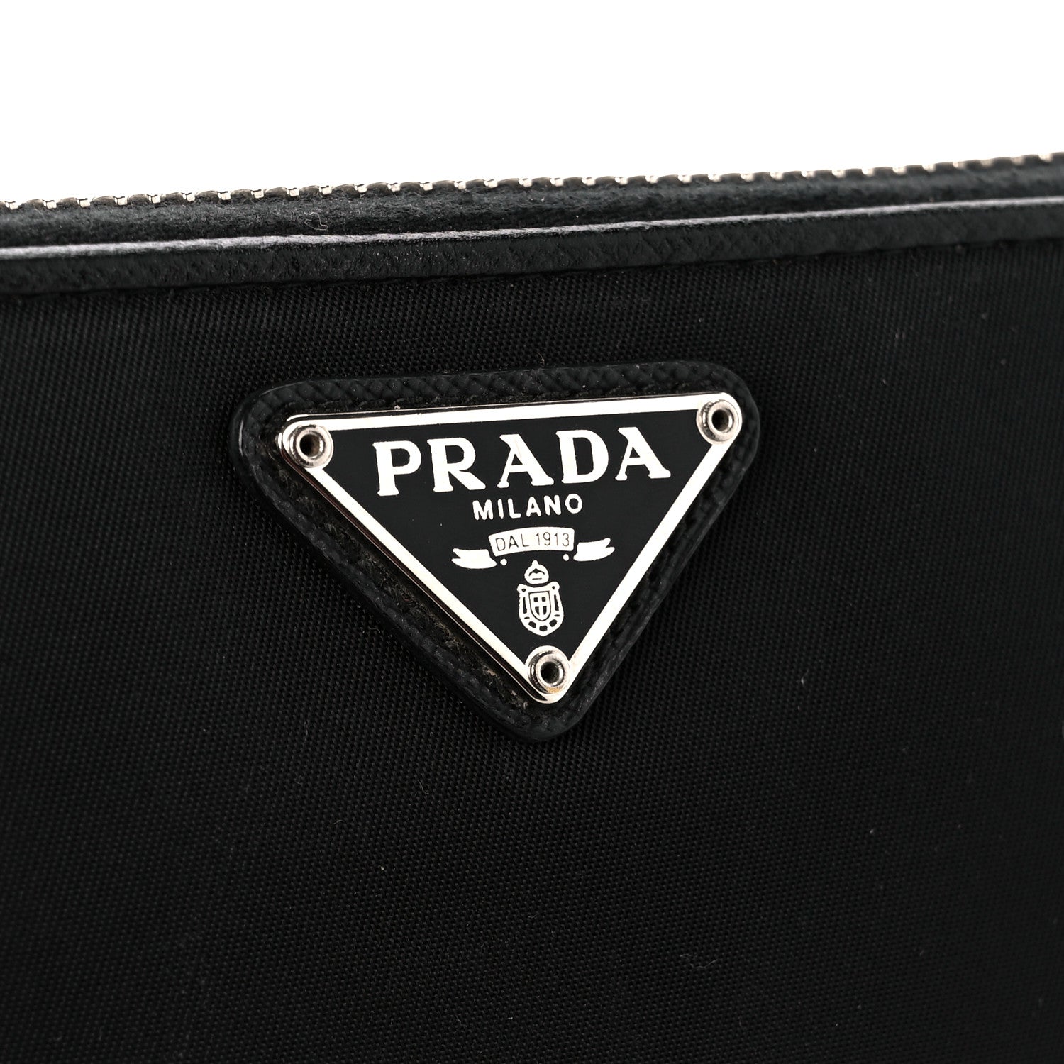 Prada Tessuto Nylon Zip Around Wallet Black 9 of 12