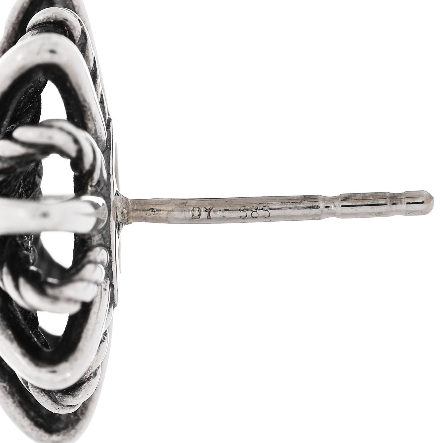 Sterling Silver Diamond 16mm Starburst Earrings