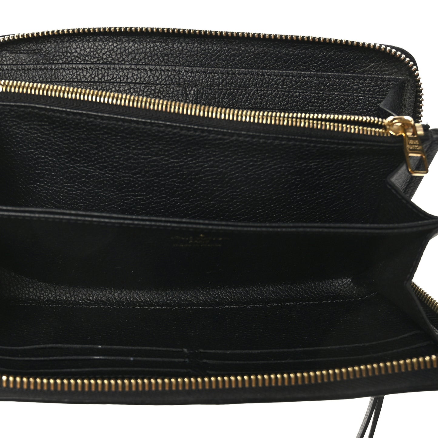 Empreinte Monogram Giant Zippy Wallet Black Beige