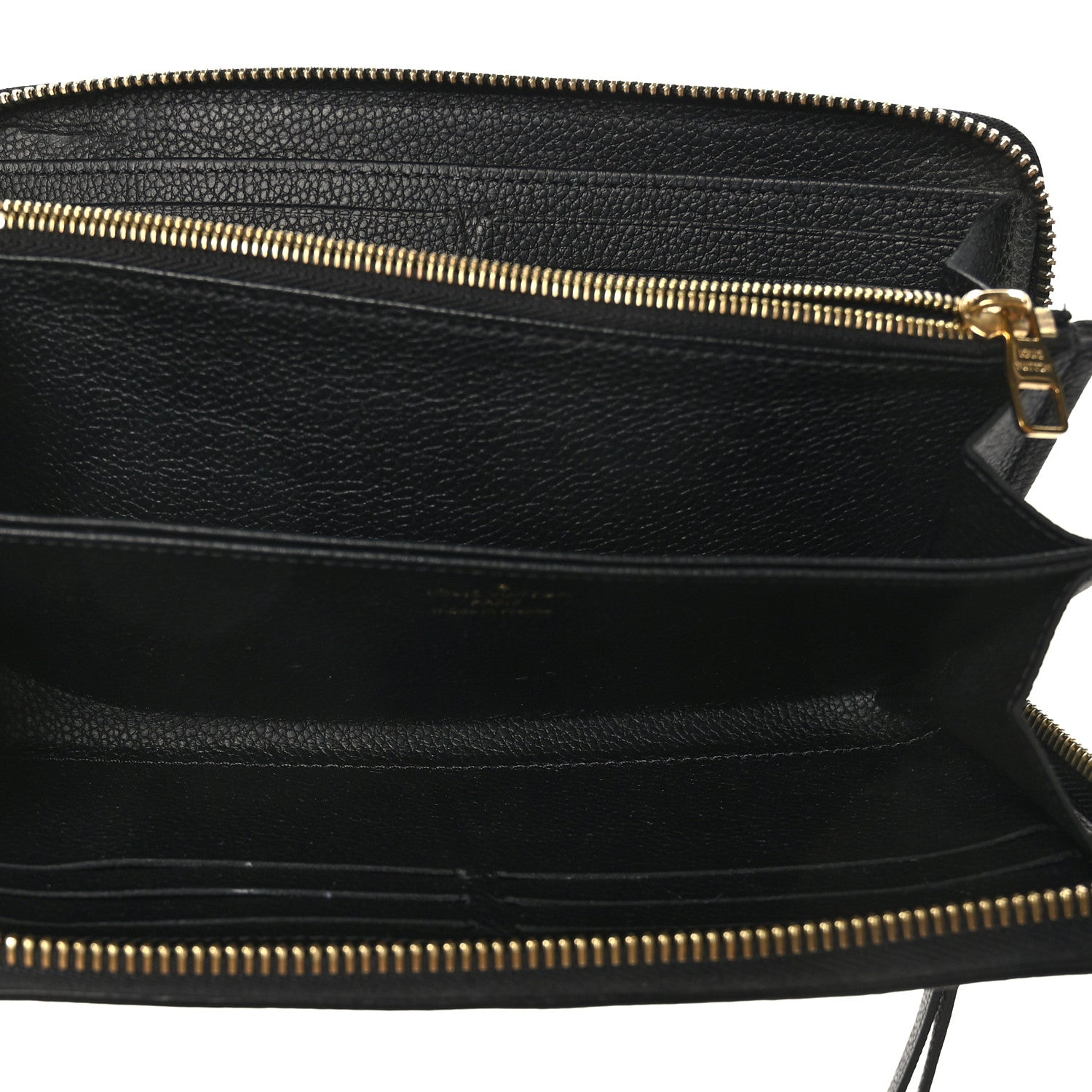 Louis Vuitton Empreinte Monogram Giant Zippy Wallet Black Beige 6 of 7