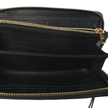 Louis Vuitton Empreinte Monogram Giant Zippy Wallet Black Beige 6 of 7