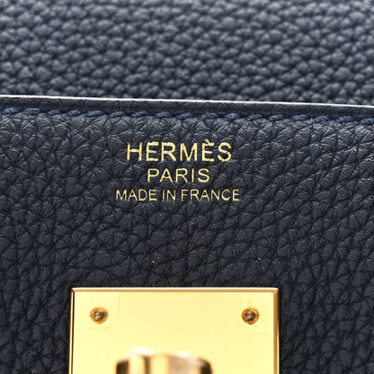 Hermes Togo Birkin 30 Bleu Nuit 6 of 11