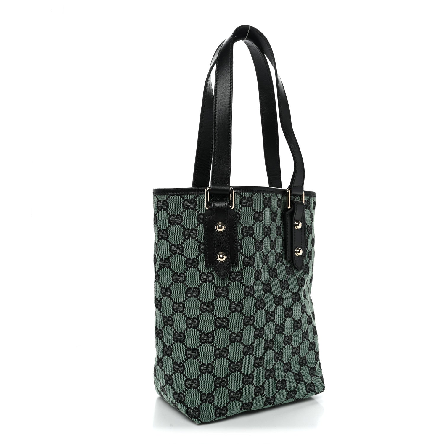 Gucci Monogram Tote Bag Green 3 of 10