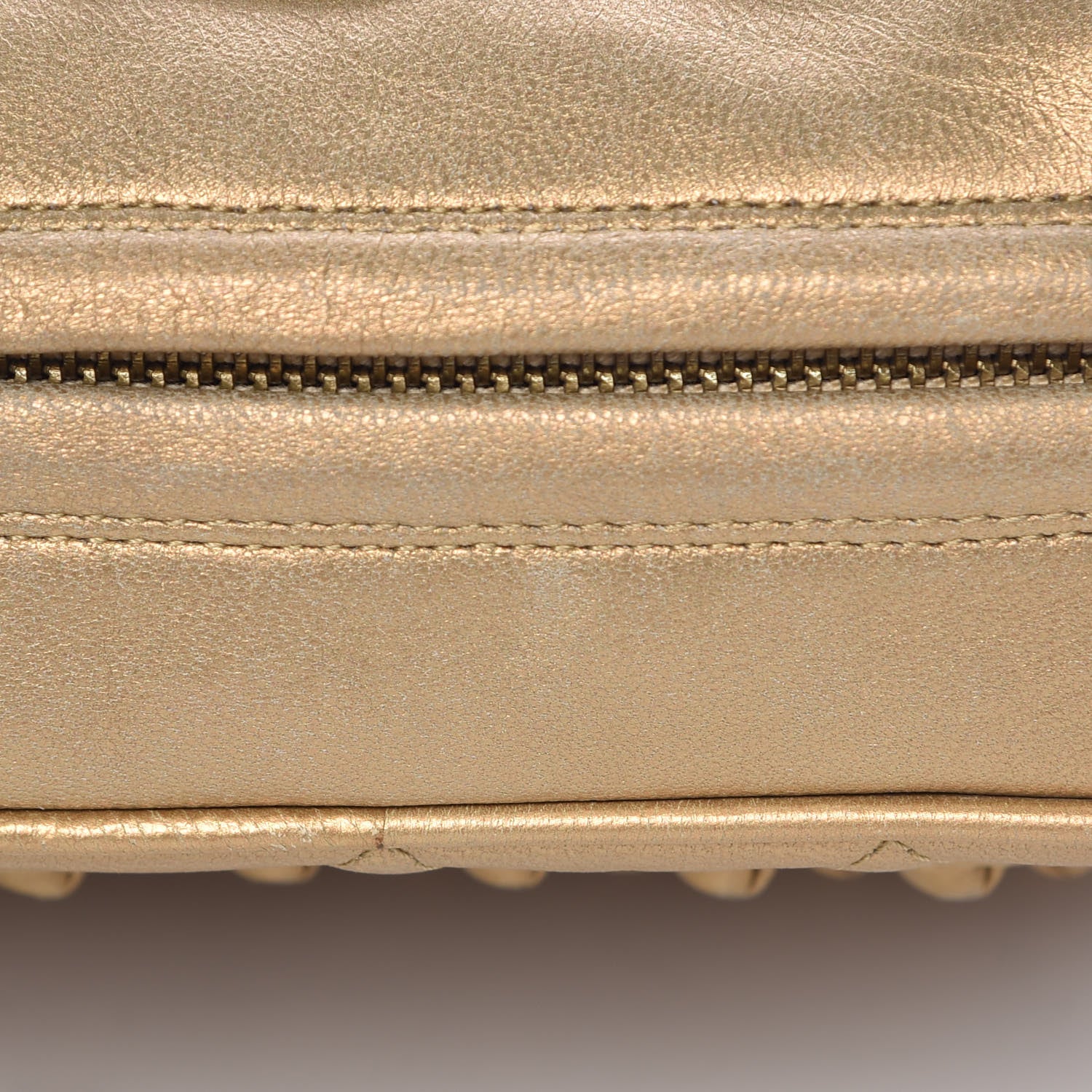 Chanel Metallic Lambskin Quilted Camera Case Gold 13 of 15