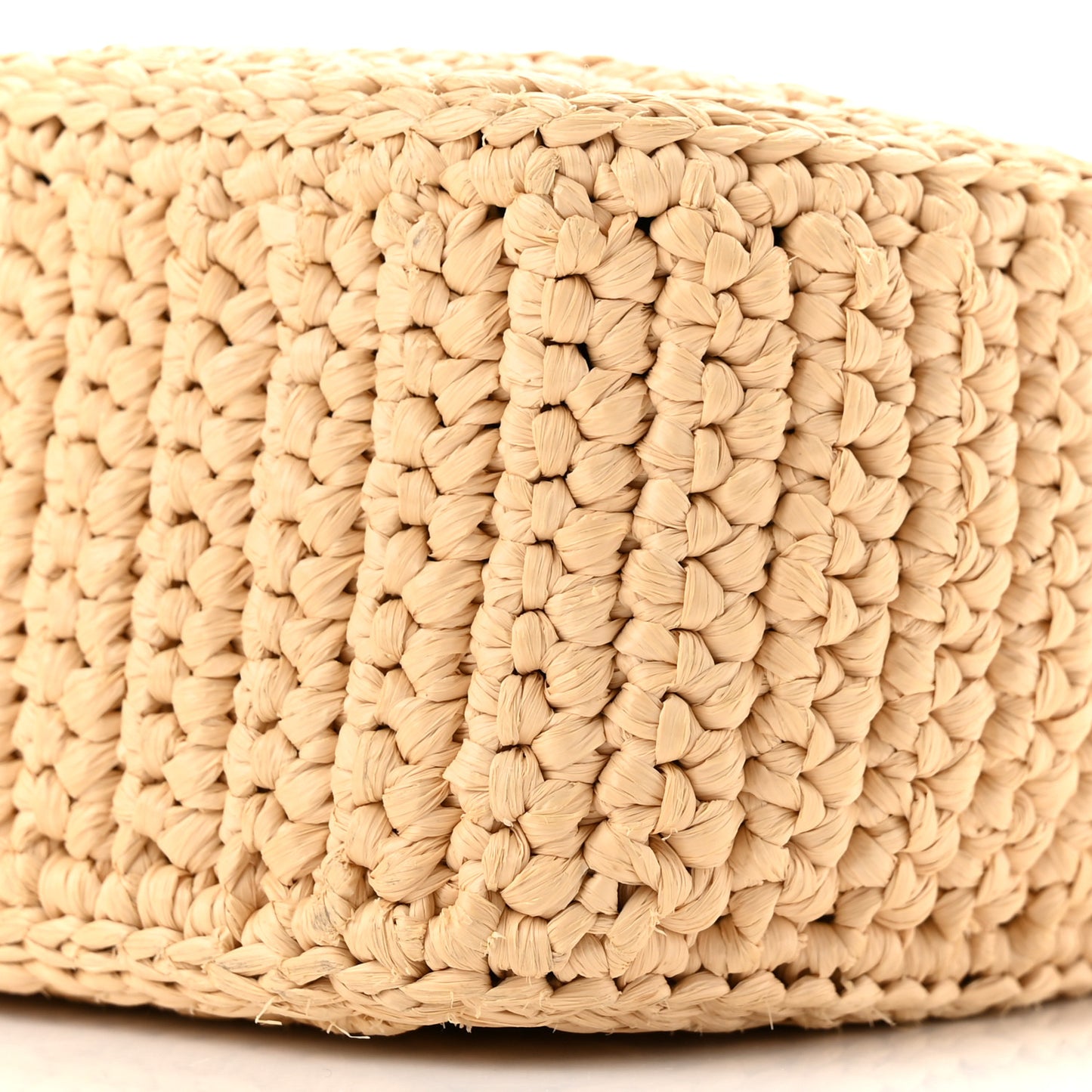Yarn Raffia Effect Crochet Re-Edition 2005 Shoulder Bag Naturale