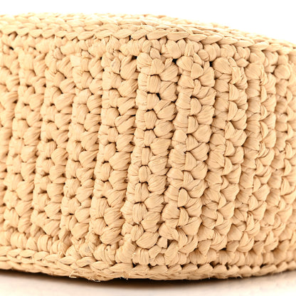Prada Yarn Raffia Effect Crochet Re-Edition 2005 Shoulder Bag Naturale 11 of 11
