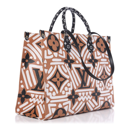 Louis Vuitton Monogram Giant Crafty Onthego GM Crème Caramel 3 of 10