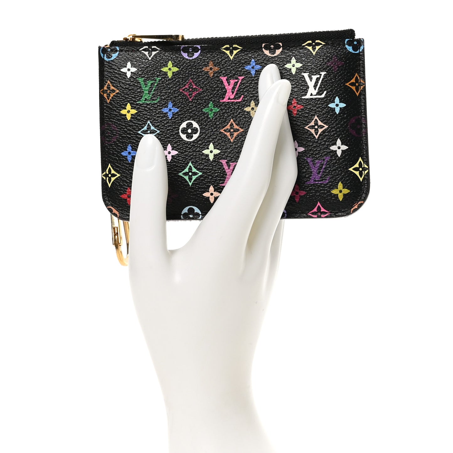 Monogram Multicolor Key Pouch Black Grenade