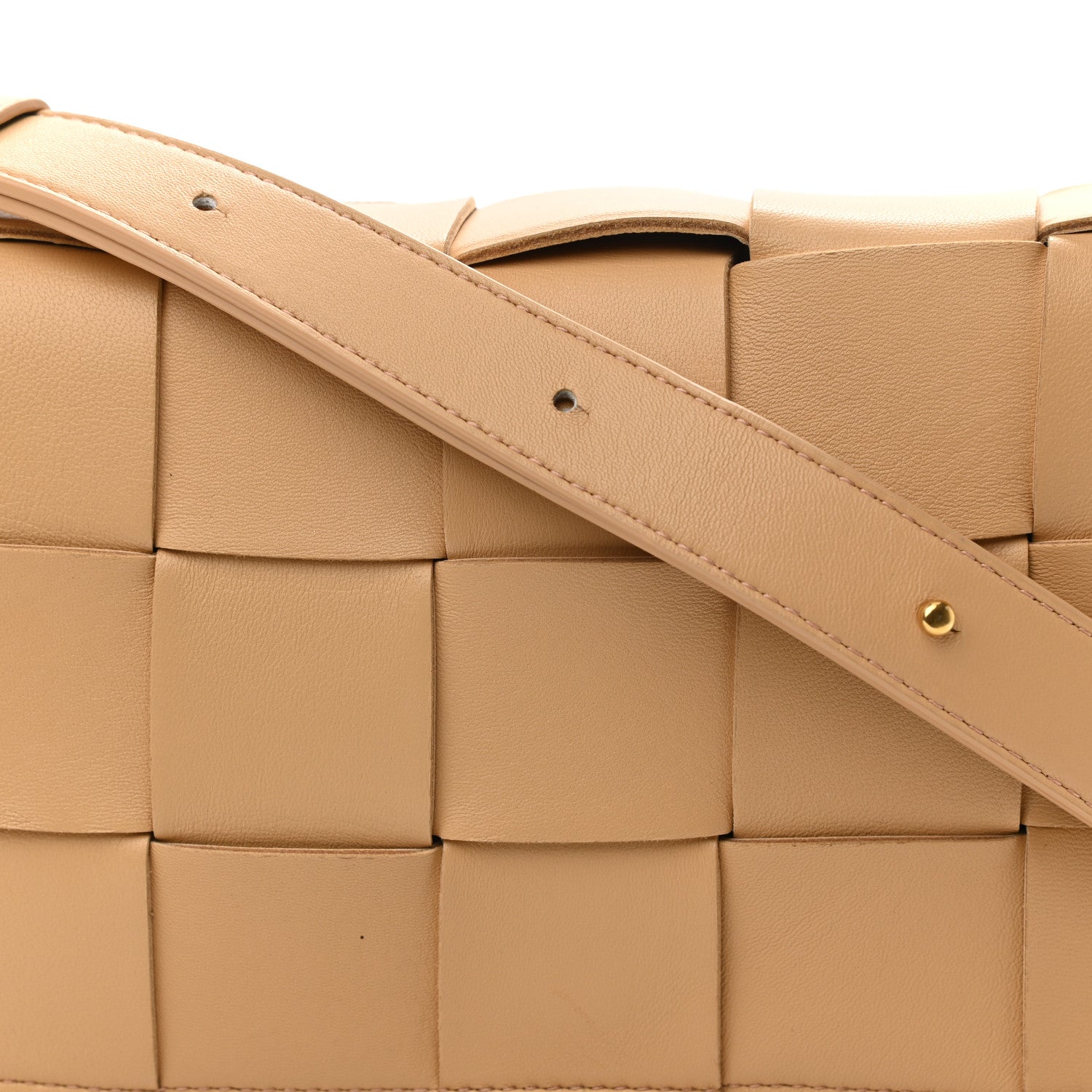 Bottega Veneta Nappa Maxi Intreccio Cassette Bag Almond 7 of 9