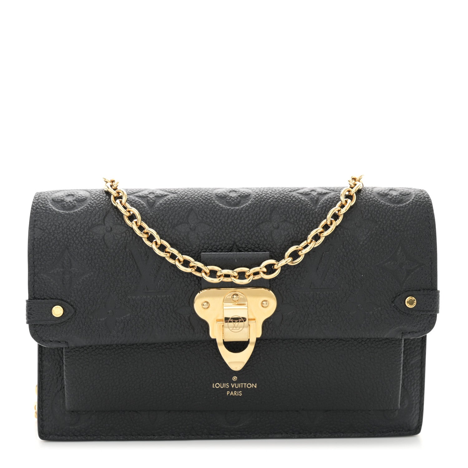 Louis Vuitton Empreinte Vavin Chain Wallet Black 1 of 9