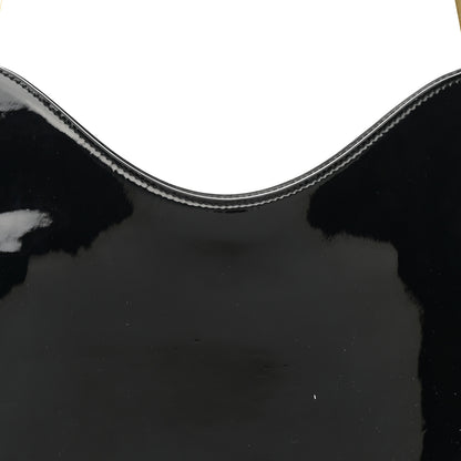 Saint Laurent Patent Calfskin Sadie Shoulder Bag Black 7 of 10