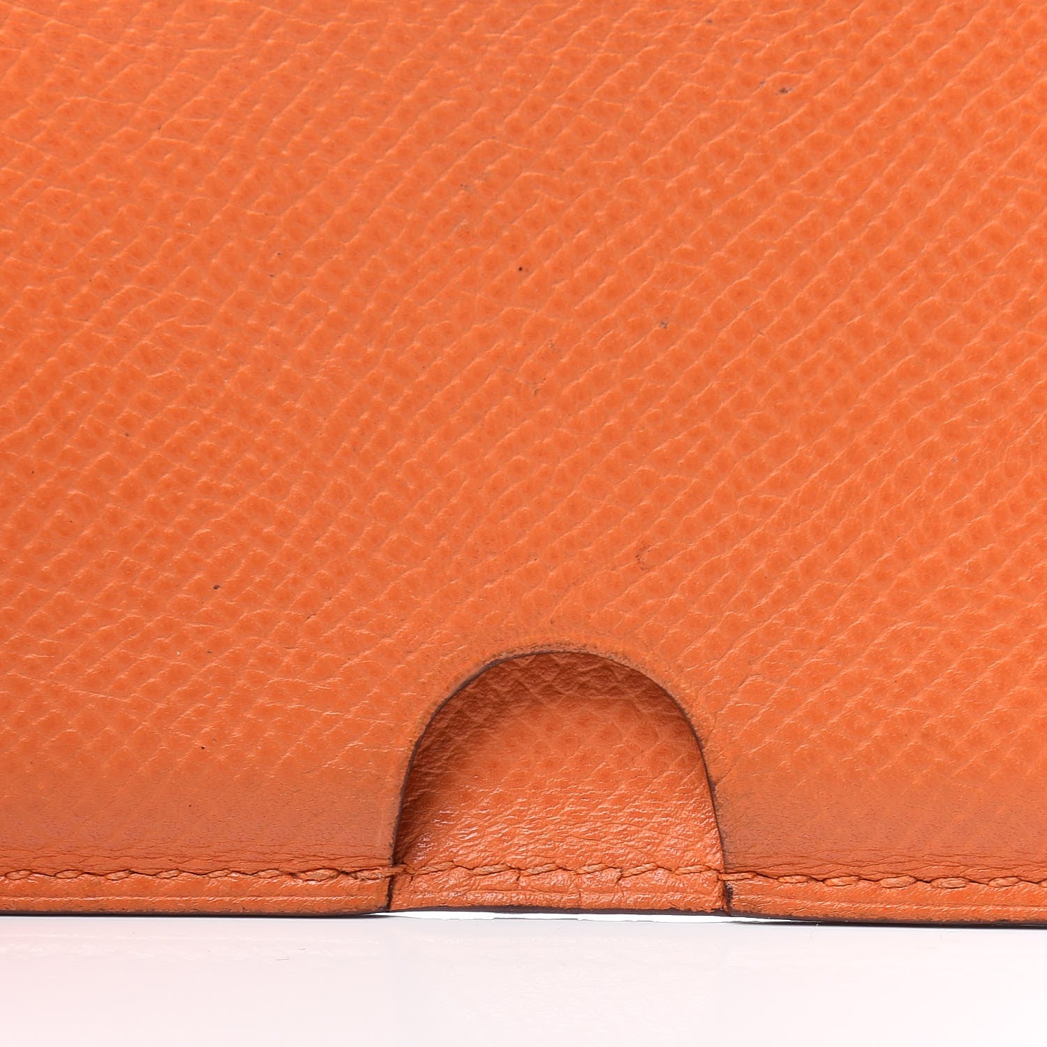 Hermes Epsom Porquerollers Card Case Orange 7 of 9