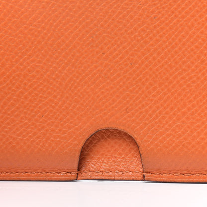 Hermes Epsom Porquerollers Card Case Orange 7 of 9