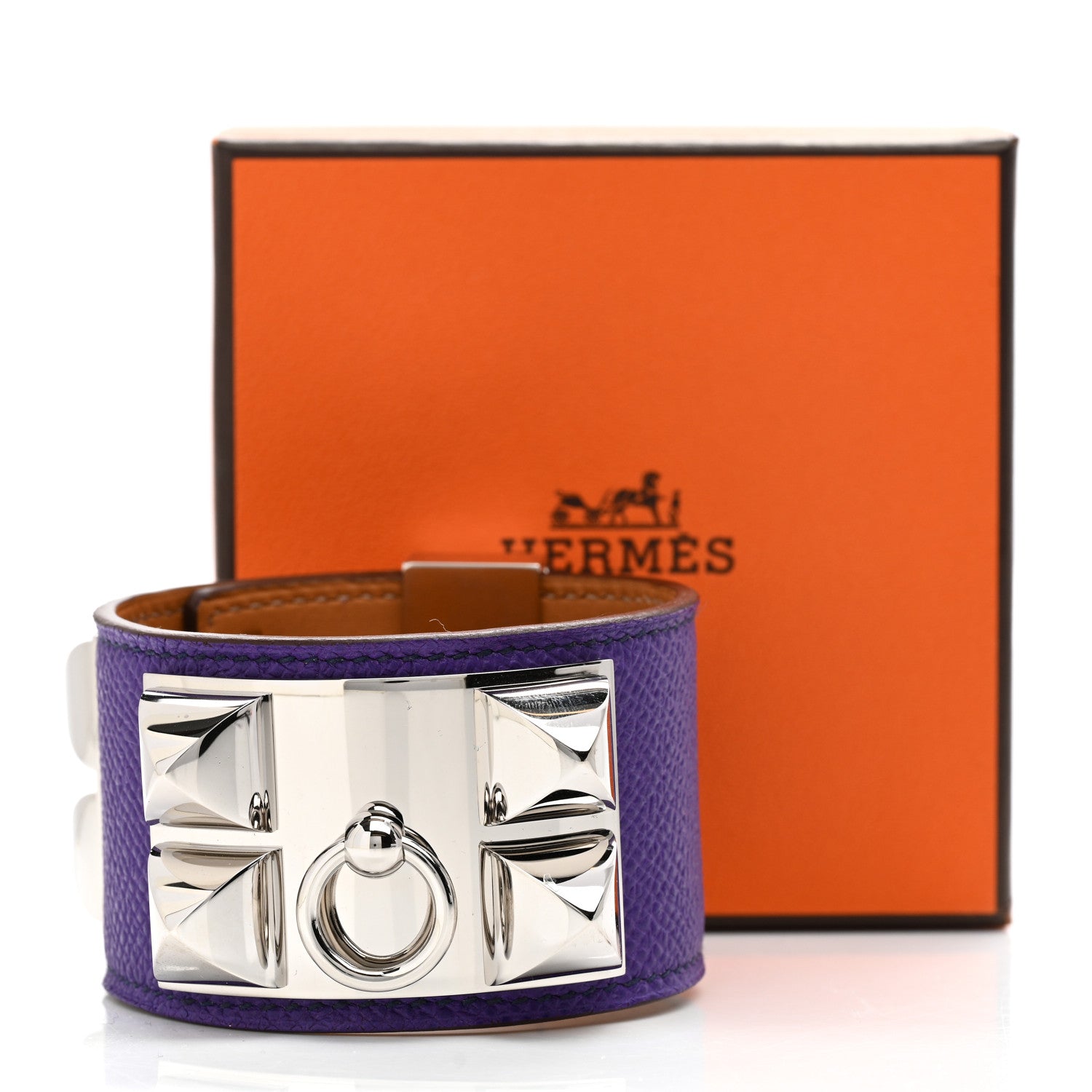Hermes Epsom Collier De Chien CDC Bracelet S Crocus 6 of 6