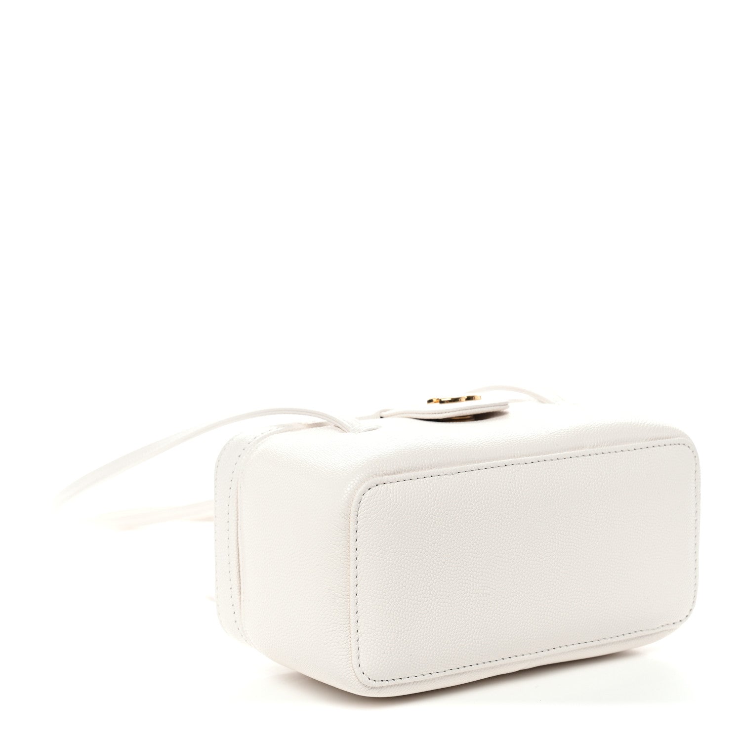 Chanel Shiny Caviar Preppy Coco Long Vanity With Strap White 4 of 11