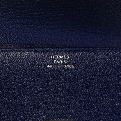 Hermes Chevre Mysore Clic 12 Wallet Bleu Electrique 6 of 8
