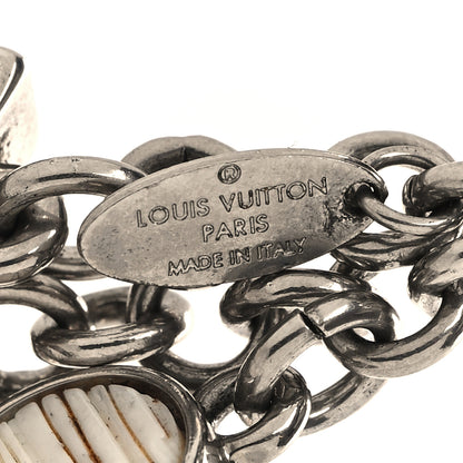 Louis Vuitton LOUIS VUITTON Fleur d Epi Bag Charm Ivory 3 of 5