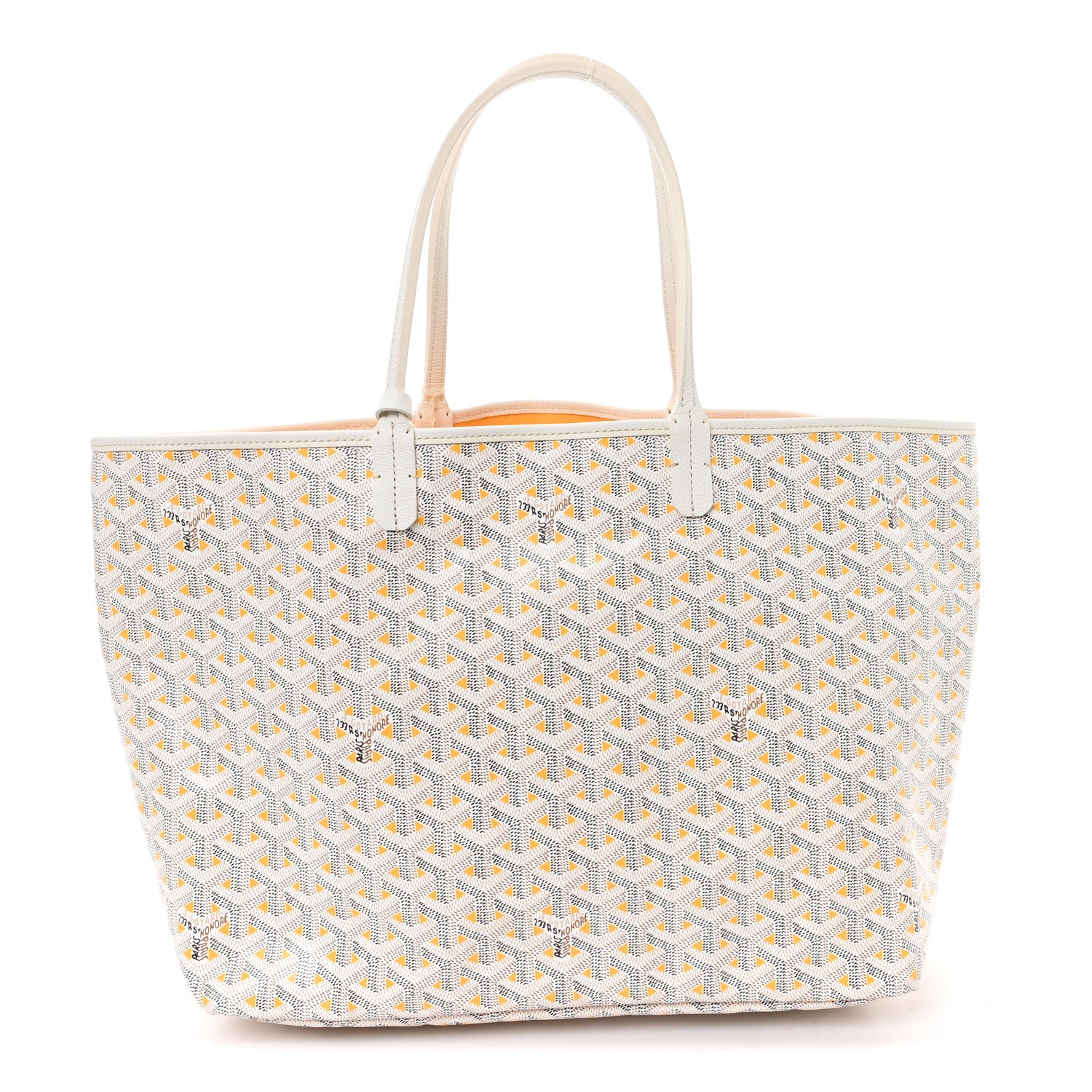 Goyard Goyardine Saint Louis Claire Voie PM White Yellow 1 of 11
